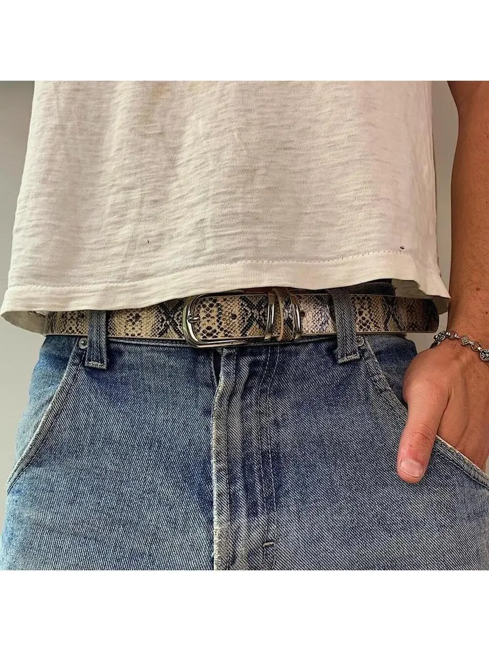 Y2K Punk Multi Brown Belt 41 Inch